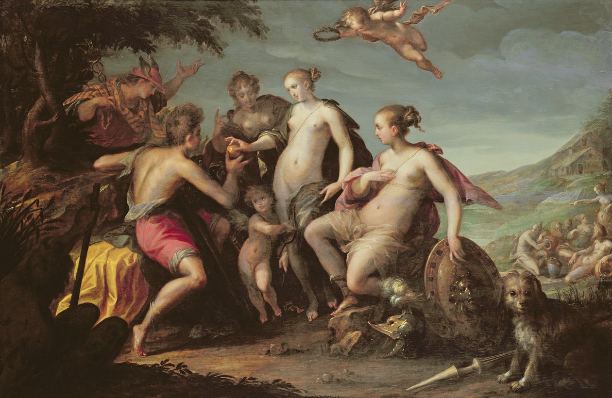 O julgamento de Paris de Hans von Aachen