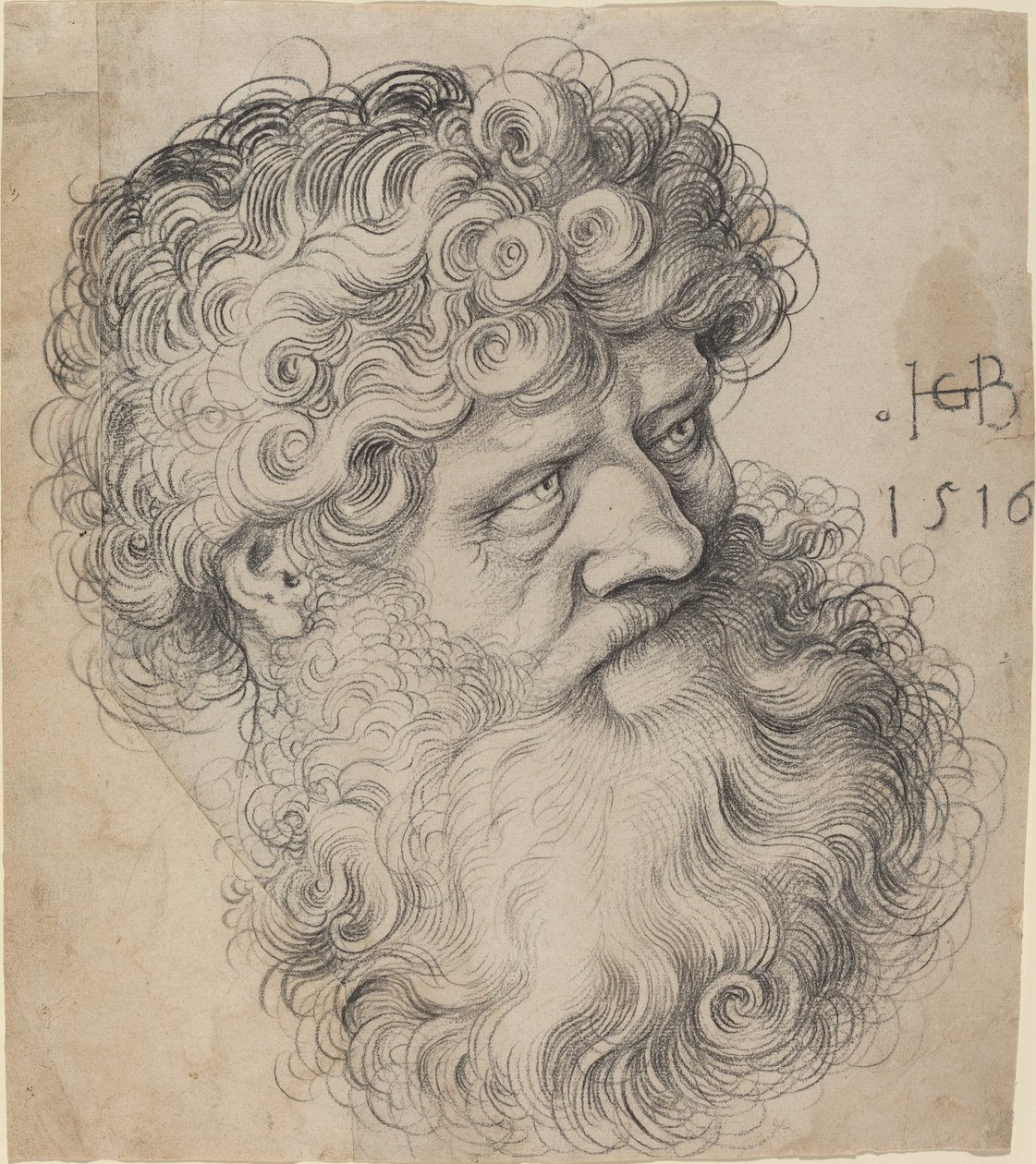 Cabeça de João Batista de Hans Baldung Grien