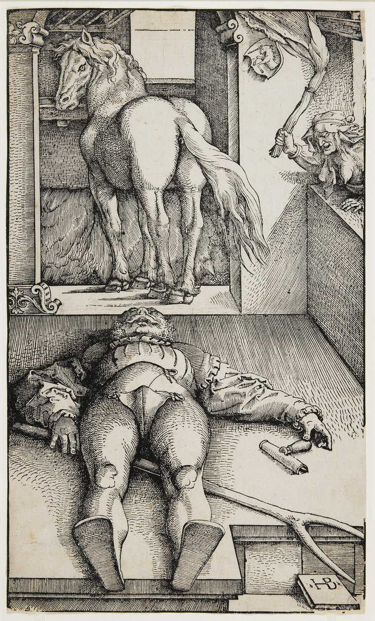 Noivo enfeitiçado, c. 1544 de Hans Baldung Grien