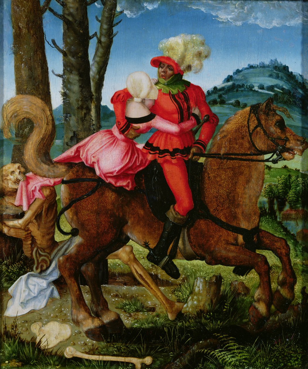 O cavaleiro, a jovem e a morte de Hans Baldung Grien