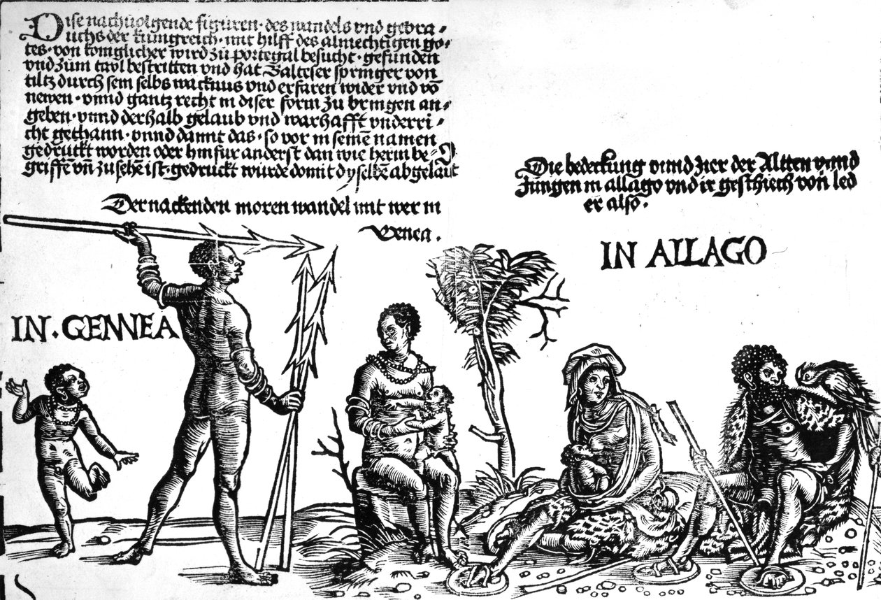 O Kunig por Gutzin, impressão feita por Georg Glockendon, 1511 de Hans Burgkmair
