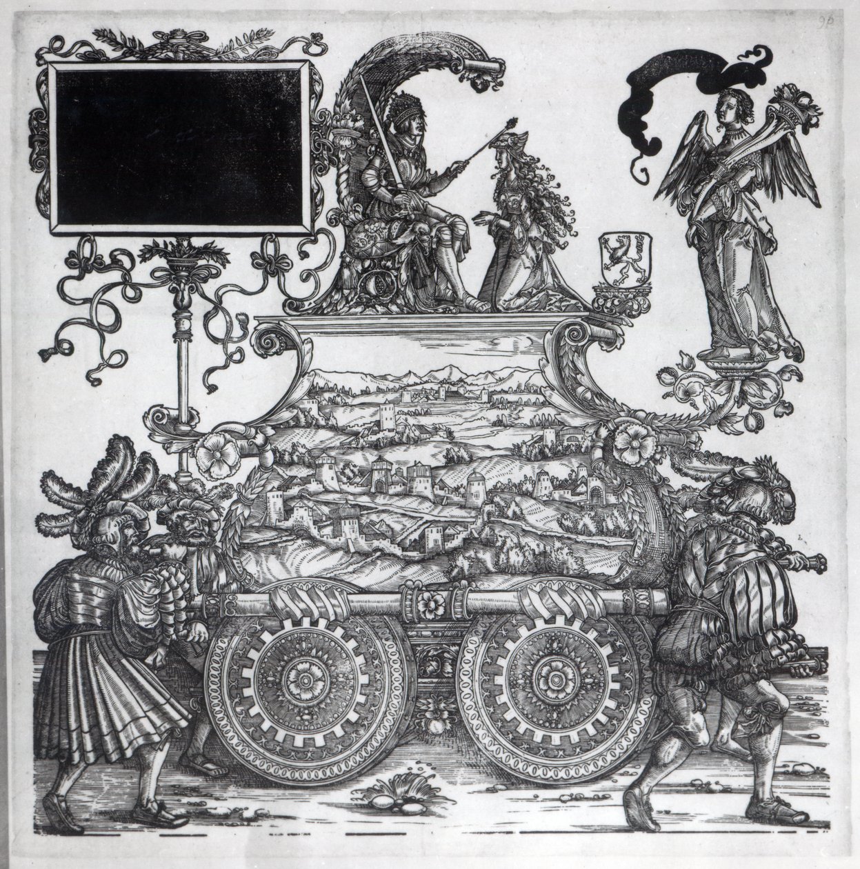Cena da Procissão Triunfal de Maximiliano, c.1516-18 de Hans Burgkmair