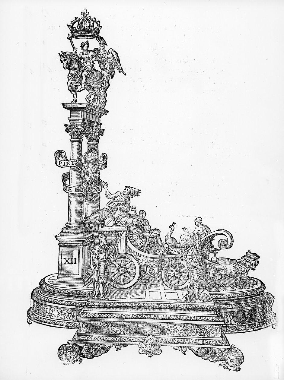 Carro Triunfal, da Procissão Triunfal de Maximiliano, c.1516-18 de Hans Burgkmair