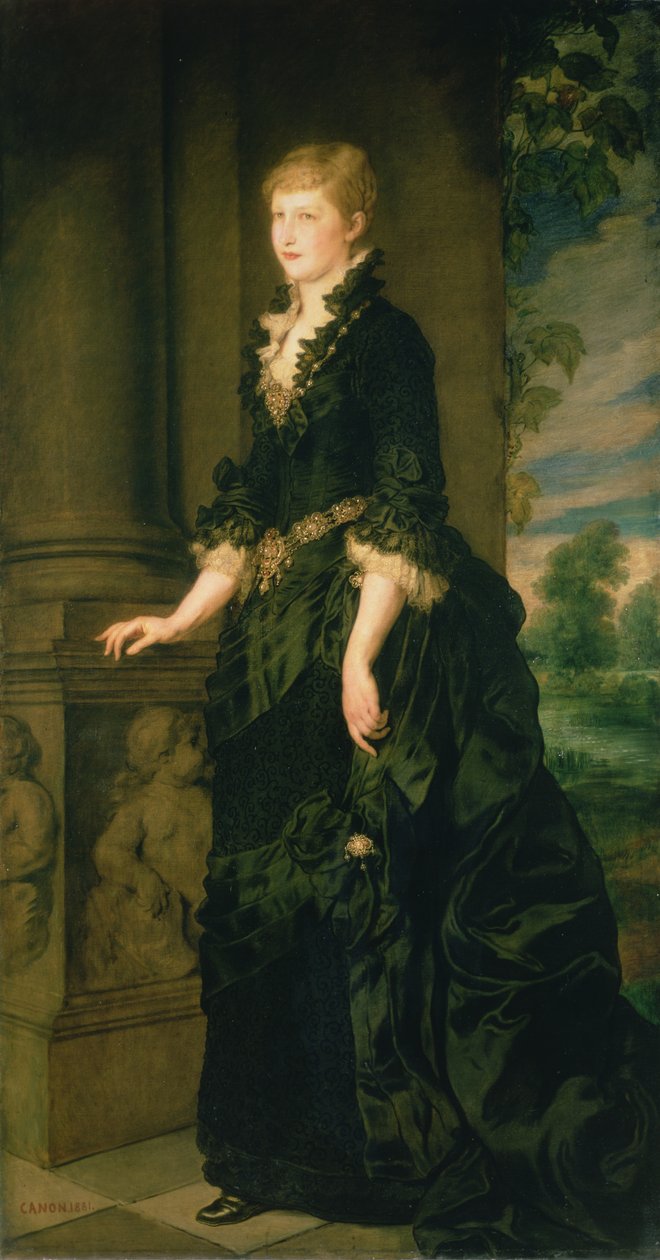 Princesa herdeira Stephanie da Bélgica, consorte do príncipe herdeiro Rodolfo da Áustria (1858-1889), 1881 de Hans Canon