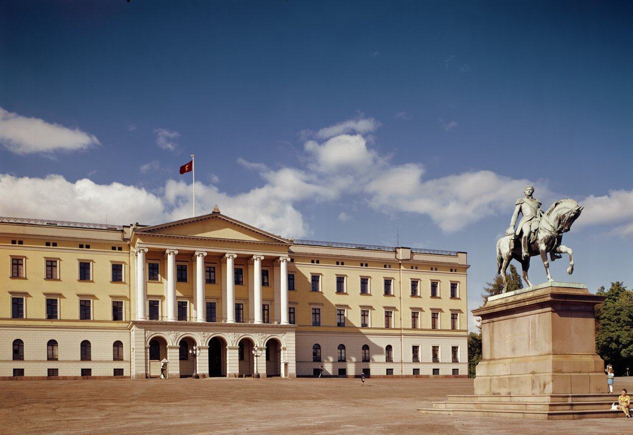 Vista do Palácio Real, construído entre 1825 e 1848 de Hans Ditlev Franciscus Linstow