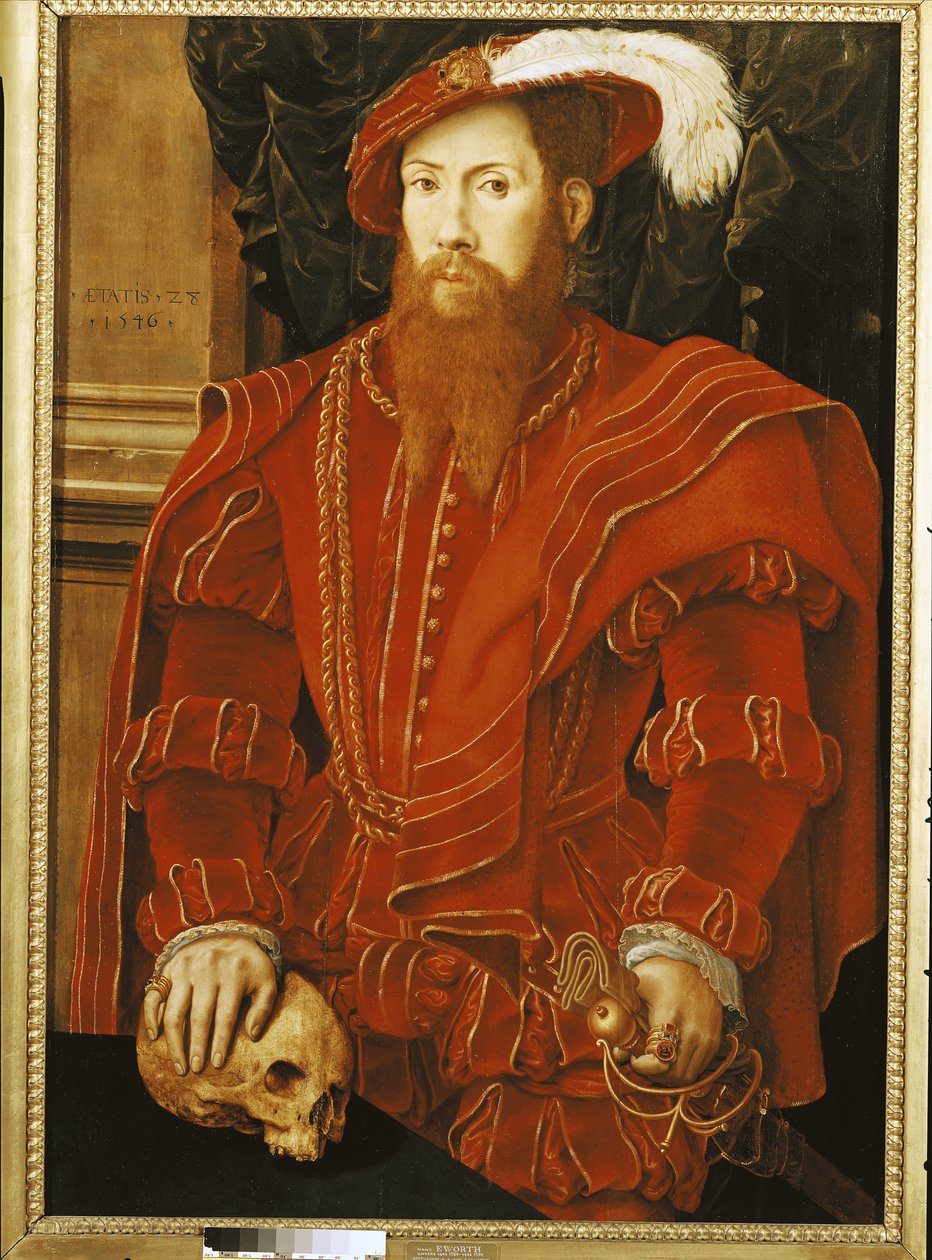 Retrato de um cavalheiro da corte inglesa, 1546 de Hans Eworth
