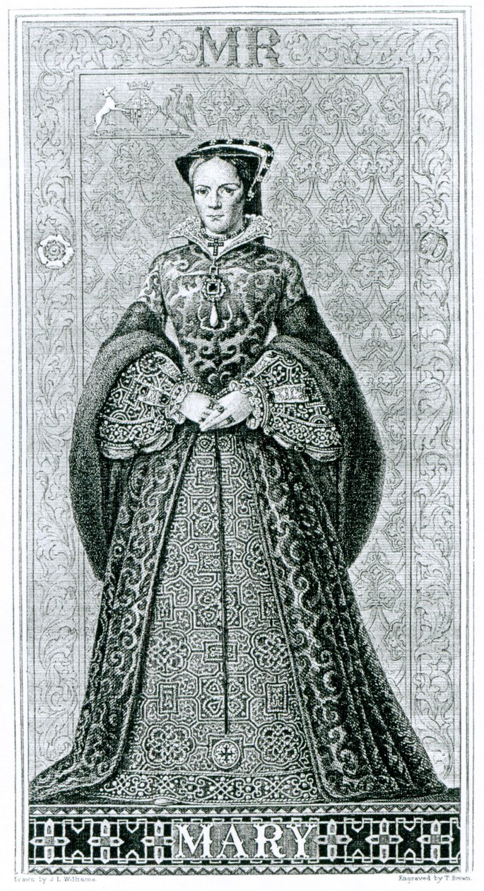 Rainha Maria, gravada por T.Brown de Hans Eworth
