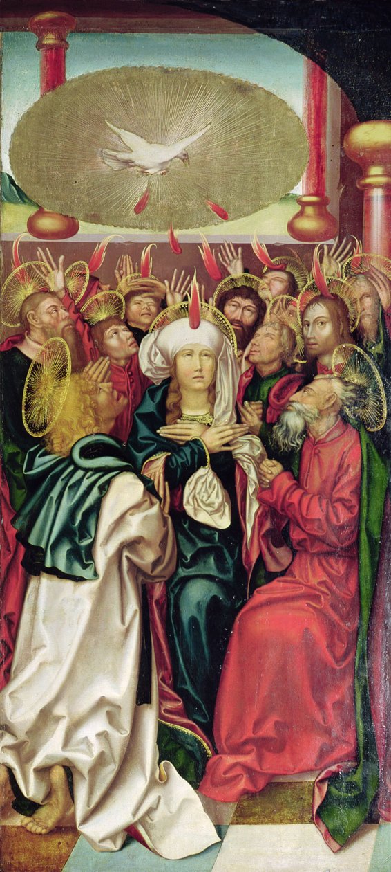 Retábulo de Bugnon: Pentecostes, c.1507 de Hans Fries