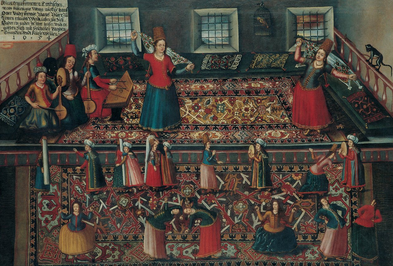 Uma cena do Harem turco de Hans Gemminger