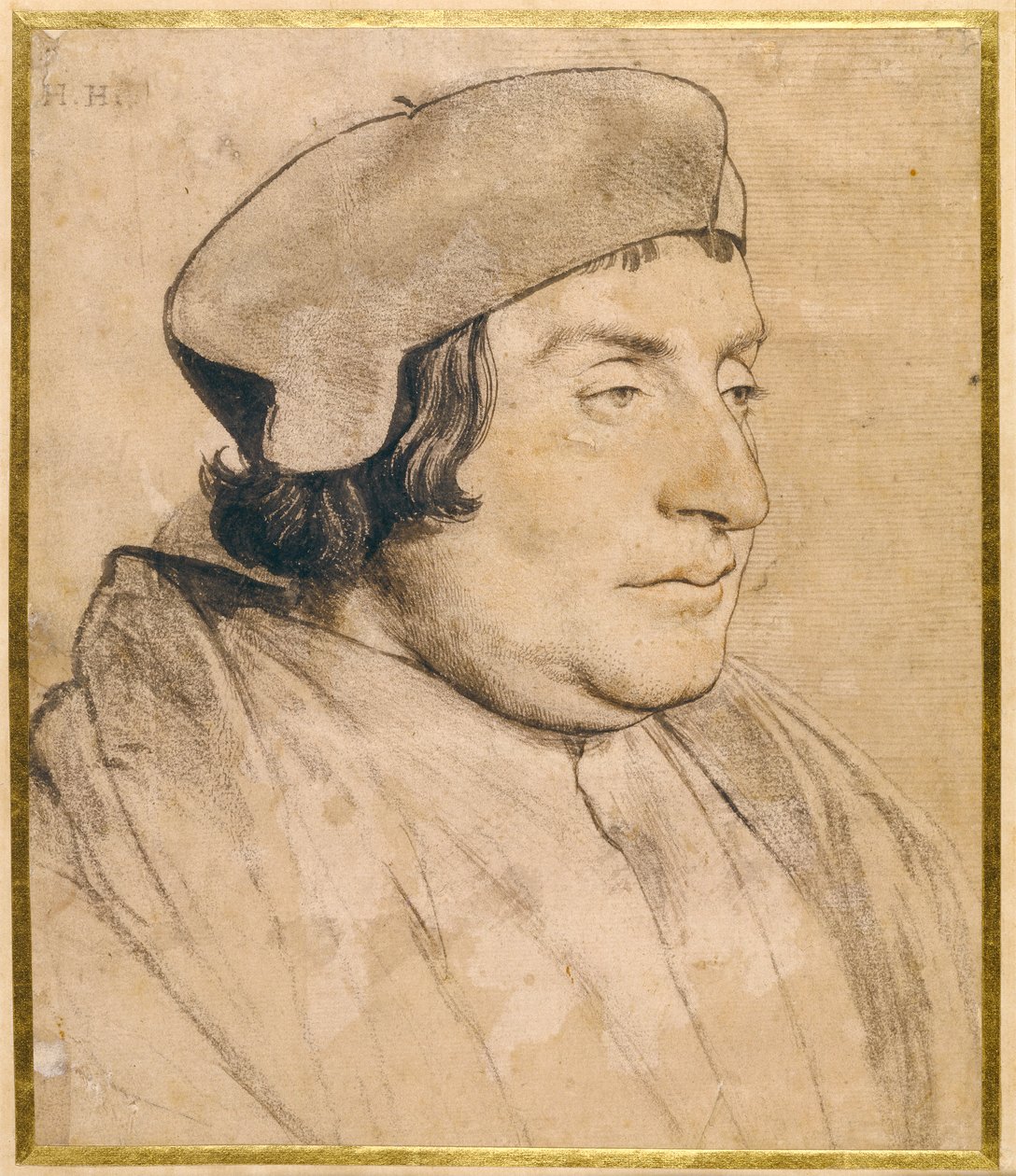 Retrato de um erudito ou clérigo de Hans Holbein