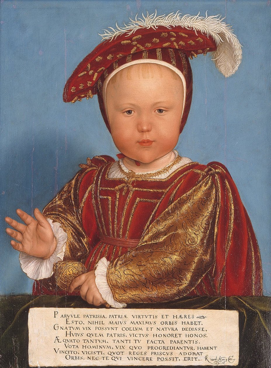 Edward, Prince of Wales, mais tarde rei Edward VI de Hans Holbein der Jüngere