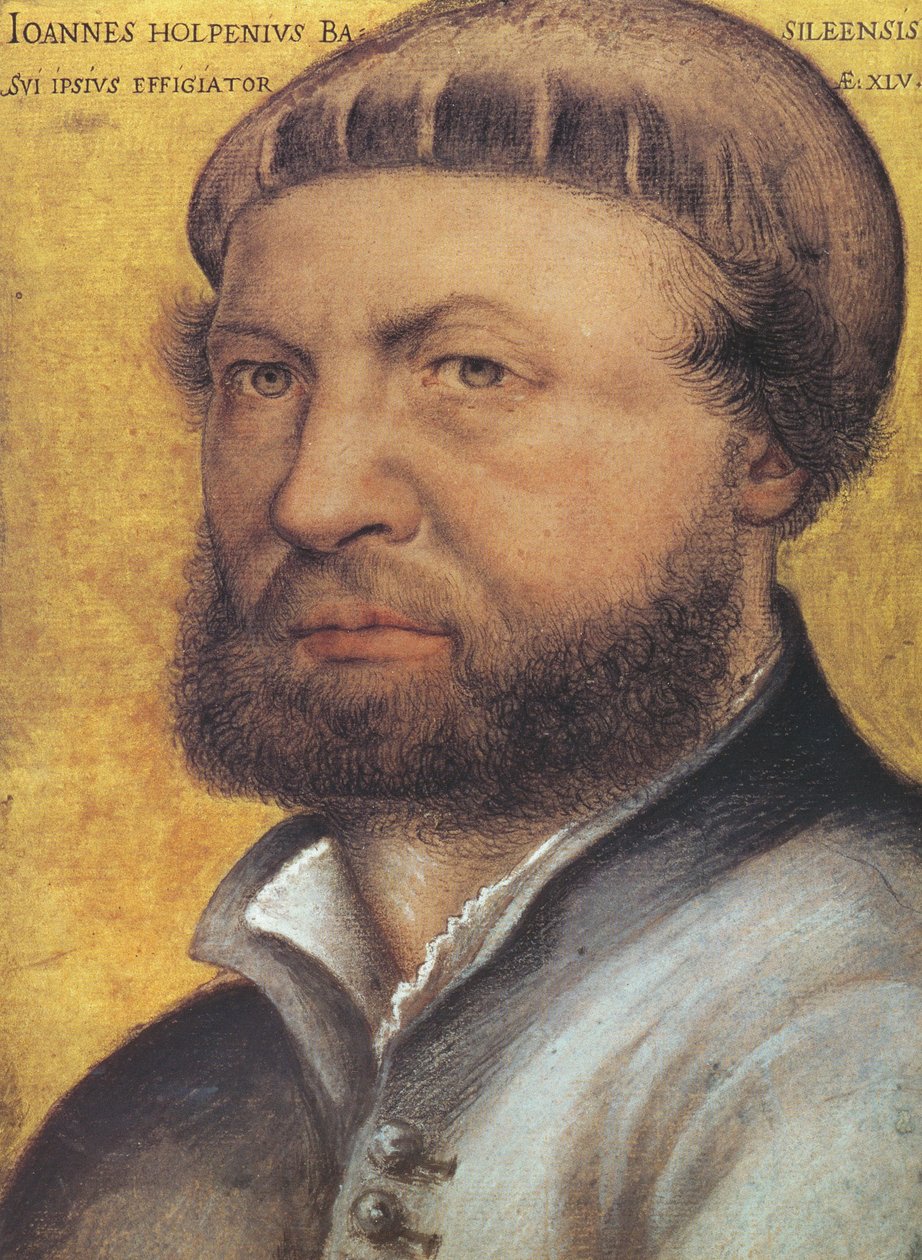 auto-retrato de Hans Holbein der Jüngere