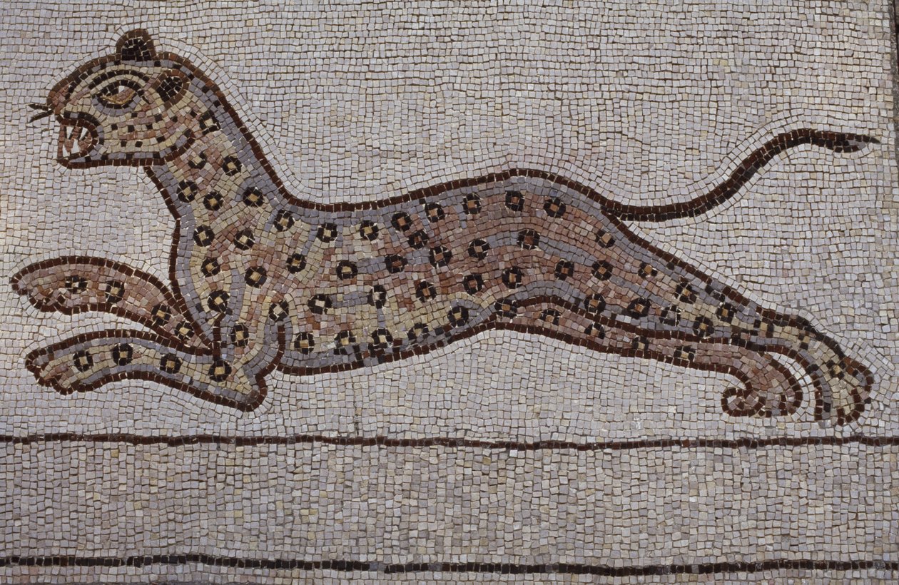 Um leopardo (mosaico) de Hans Leonard Schaufelein