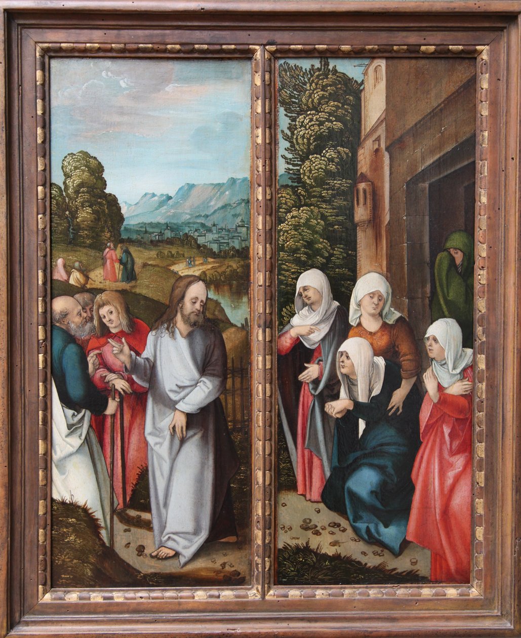 Cristo se despede de sua mãe de Hans Leonhard Schäufelein
