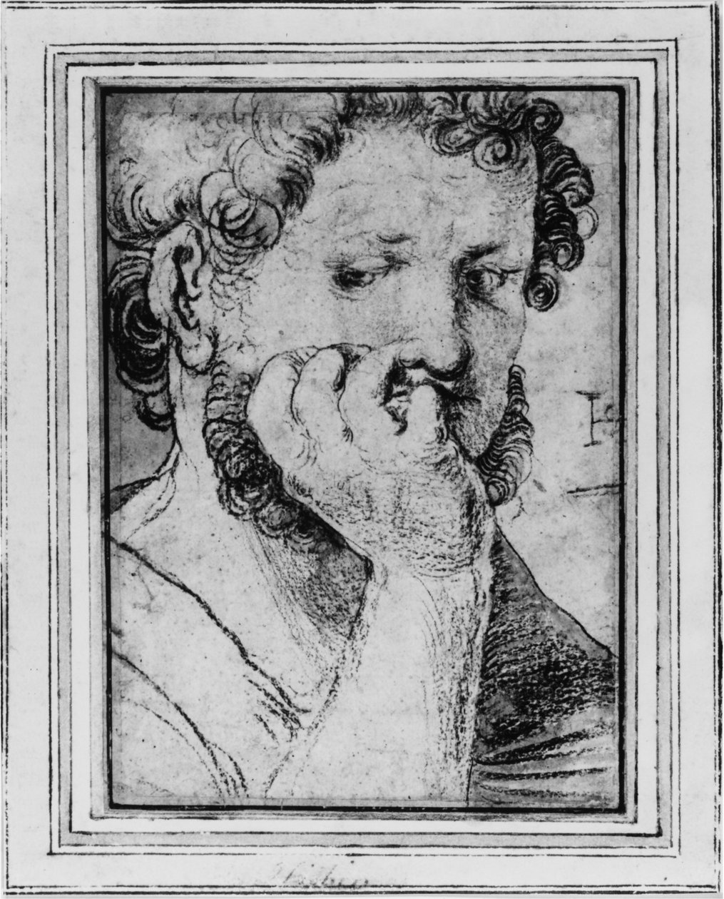 Retrato de um homem de Hans Leonhard Schäufelein