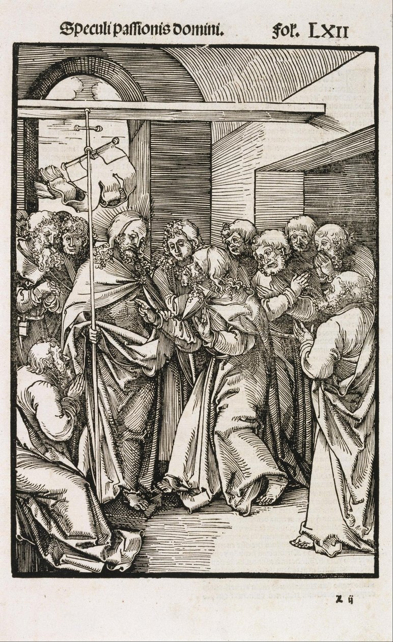 Thomas Duvidando Feridas de Cristo de Hans Leonhard Schäufelein