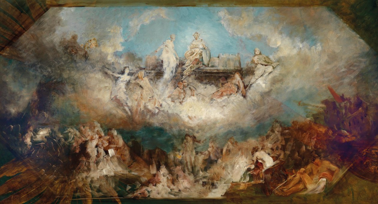 O naufrágio do Nibelungenhort no Reno de Hans Makart