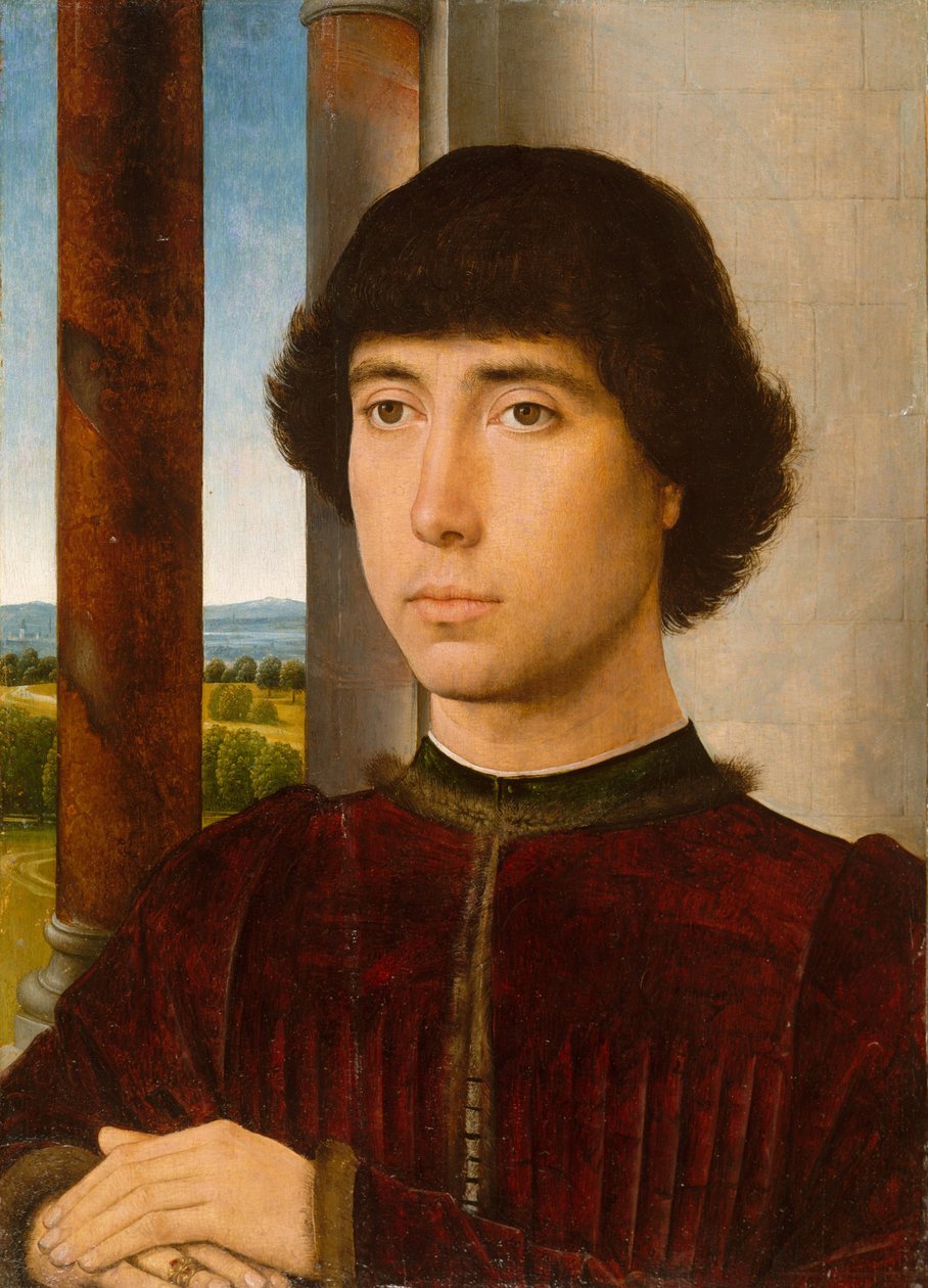 Retrato de um jovem, c.1470-75 de Hans Memling