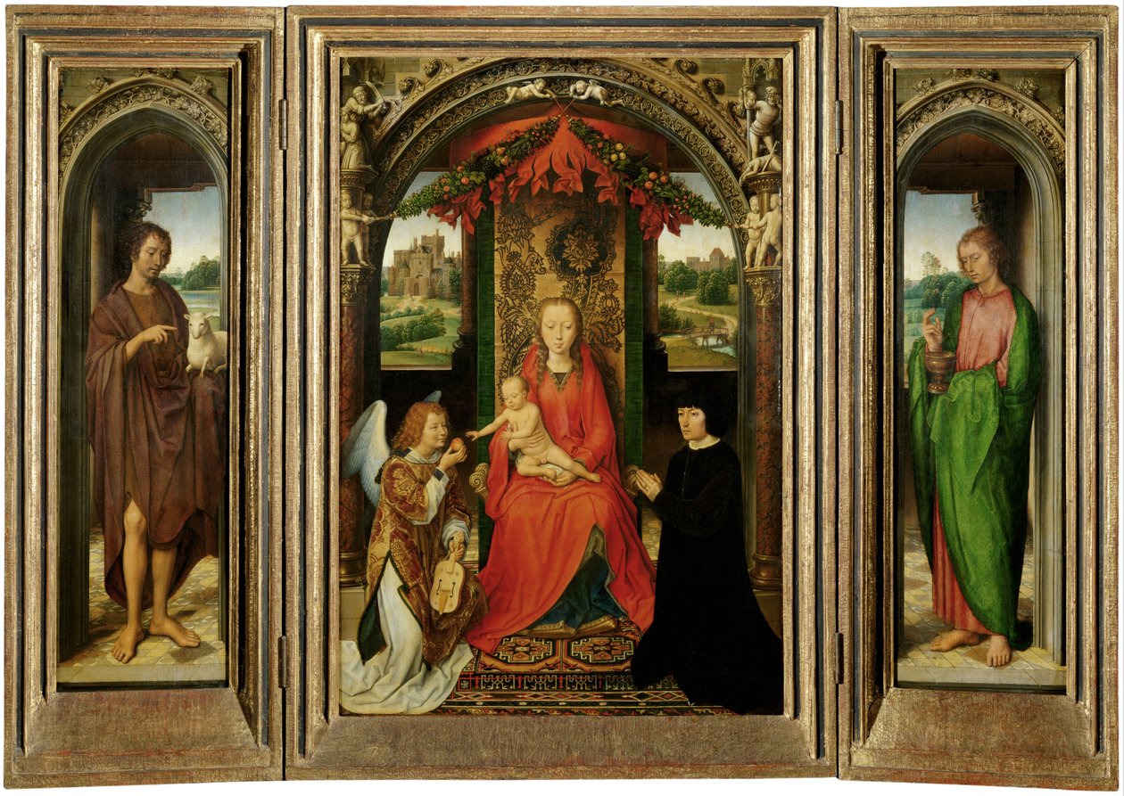 Pequeno tríptico de São João Batista de Hans Memling