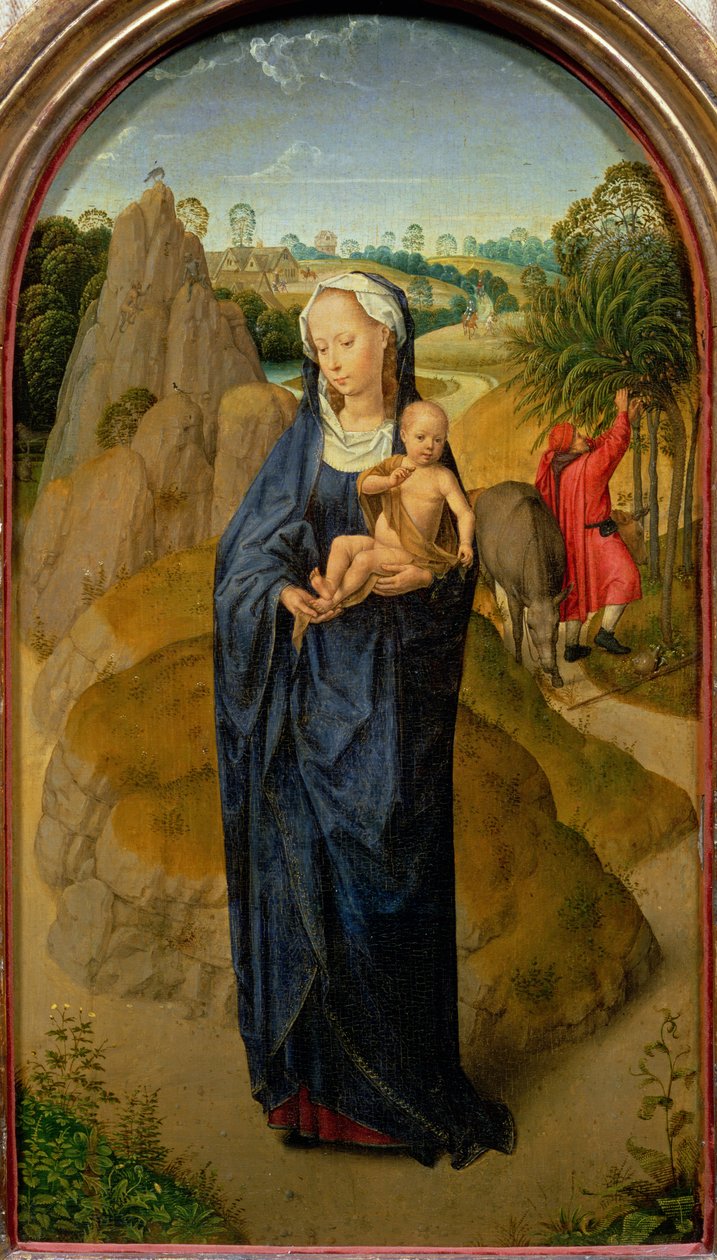 O resto da fuga para o Egito de Hans Memling