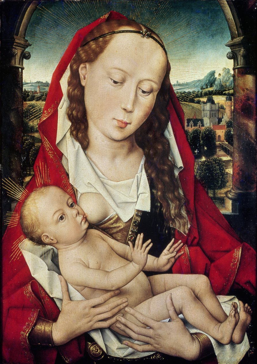 Virgem e Criança, c.1467-70 de Hans Memling