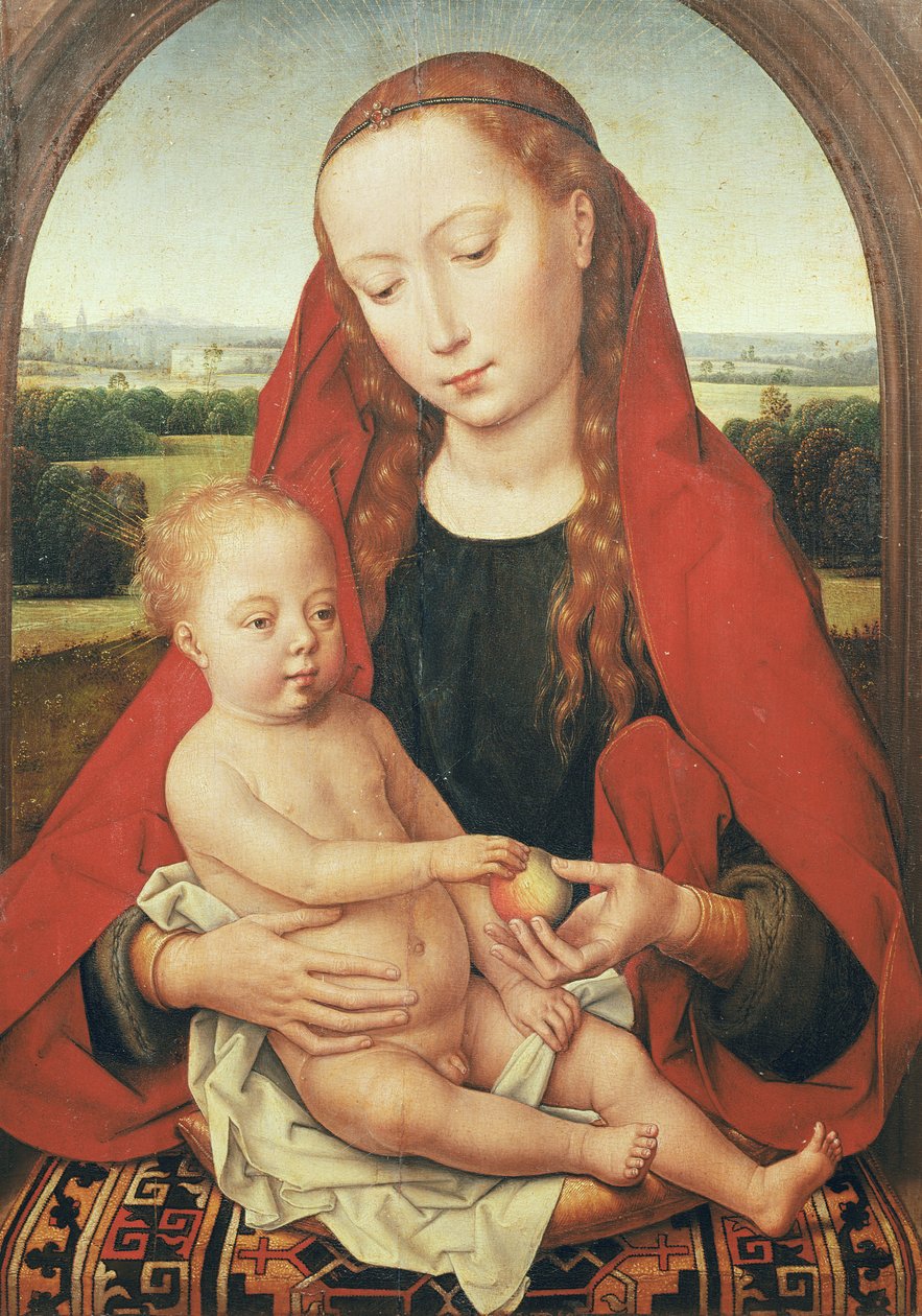 Virgem e Criança, c.1485-90 de Hans Memling