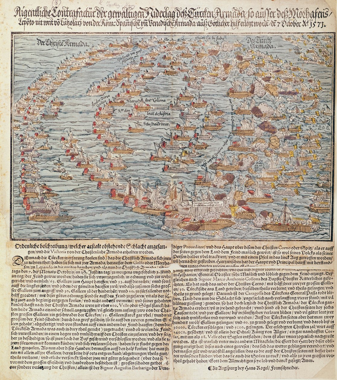 A Batalha de Lepanto de Hans Rogel