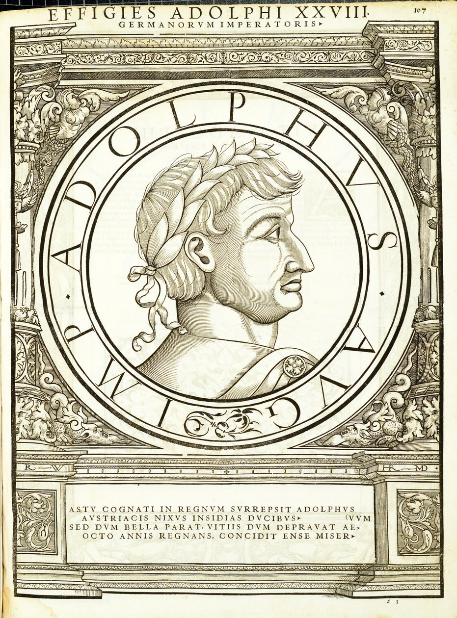 Charles, do comandante geral dos Roman Leste e Oeste mais verdadeiras imagens de moedas antigas, gravura por Rudolph Wyssenbach, impressa por Andreas Gessner, Zurique, 15 de Hans Rudolf Manuel Deutsch