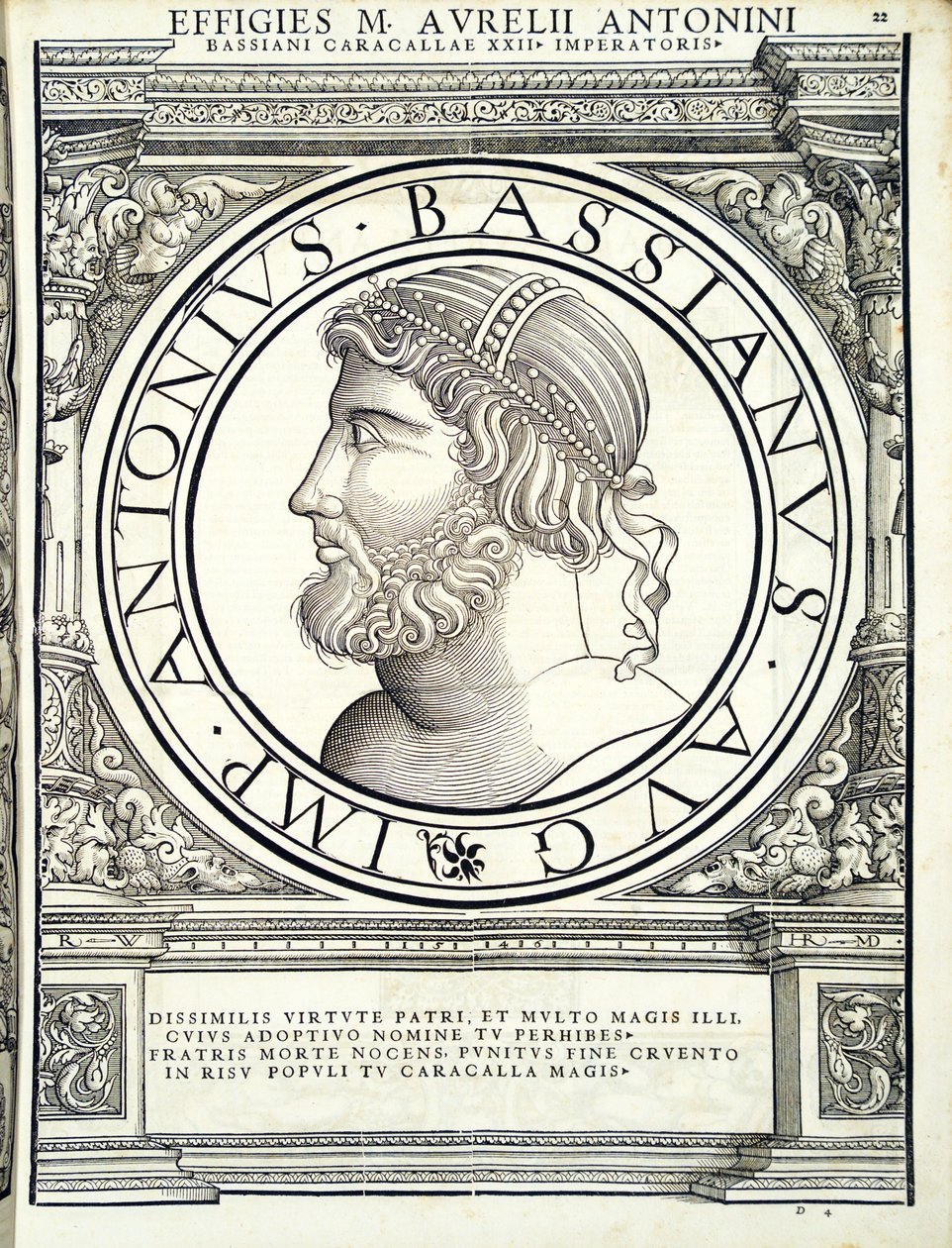 Severo (Anthony Bassianus), do general comandante das Roman Leste e Oeste mais verdadeiras imagens de moedas antigas, gravura por Rudolph Wyssenbach impresso por Andre de Hans Rudolf Manuel Deutsch