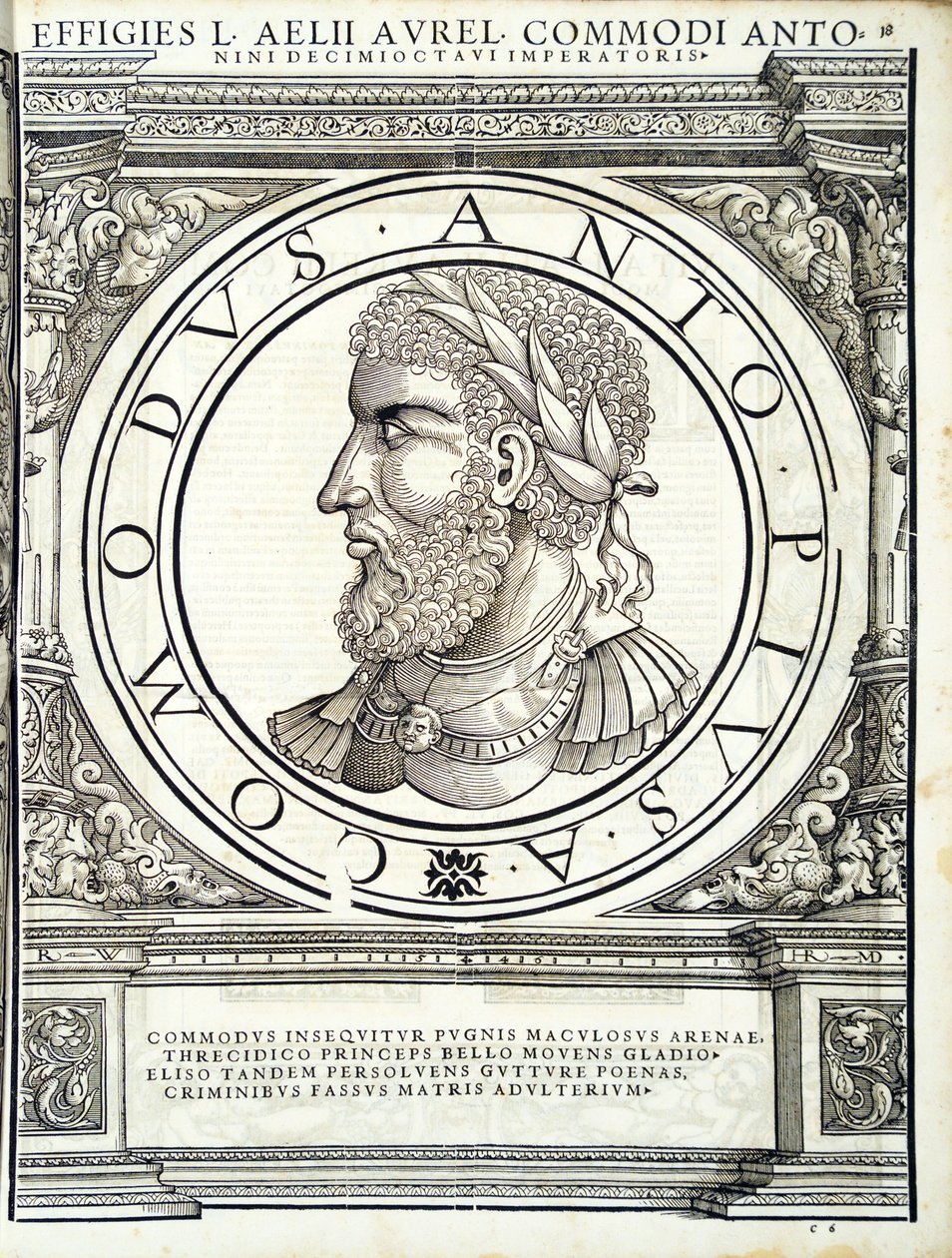 Padrão, do comandante geral dos Roman Leste e Oeste mais verdadeiras imagens de moedas antigas, gravura por Rudolph Wyssenbach, impressa por Andreas Gessner, Zurique, 15 de Hans Rudolf Manuel Deutsch