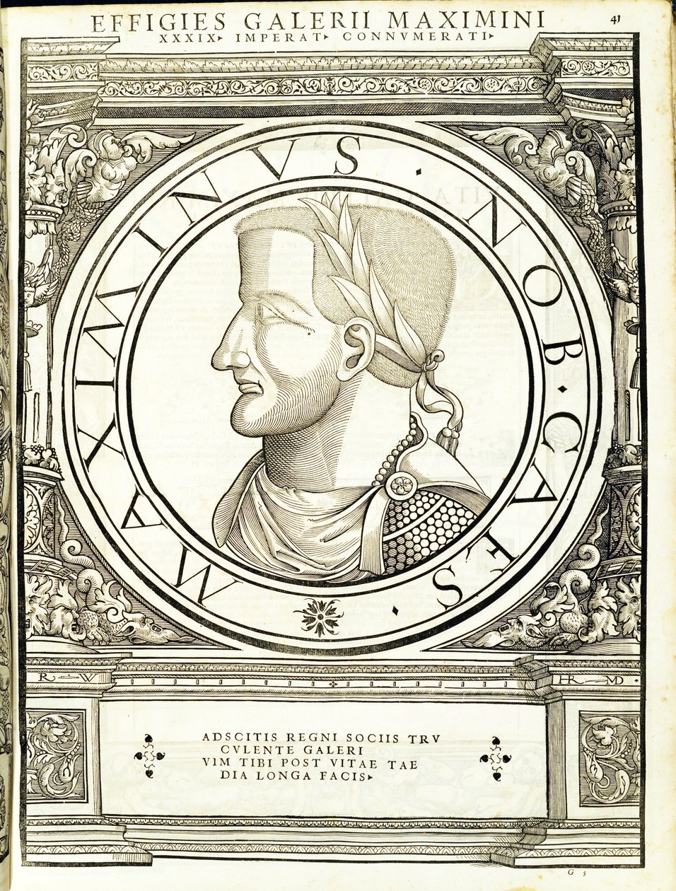 Julian 2, do comandante geral dos Roman Leste e Oeste mais verdadeiras imagens de moedas antigas, gravura por Rudolph Wyssenbach, impressa por Andreas Gessner, Zurique de Hans Rudolf Manuel Deutsch