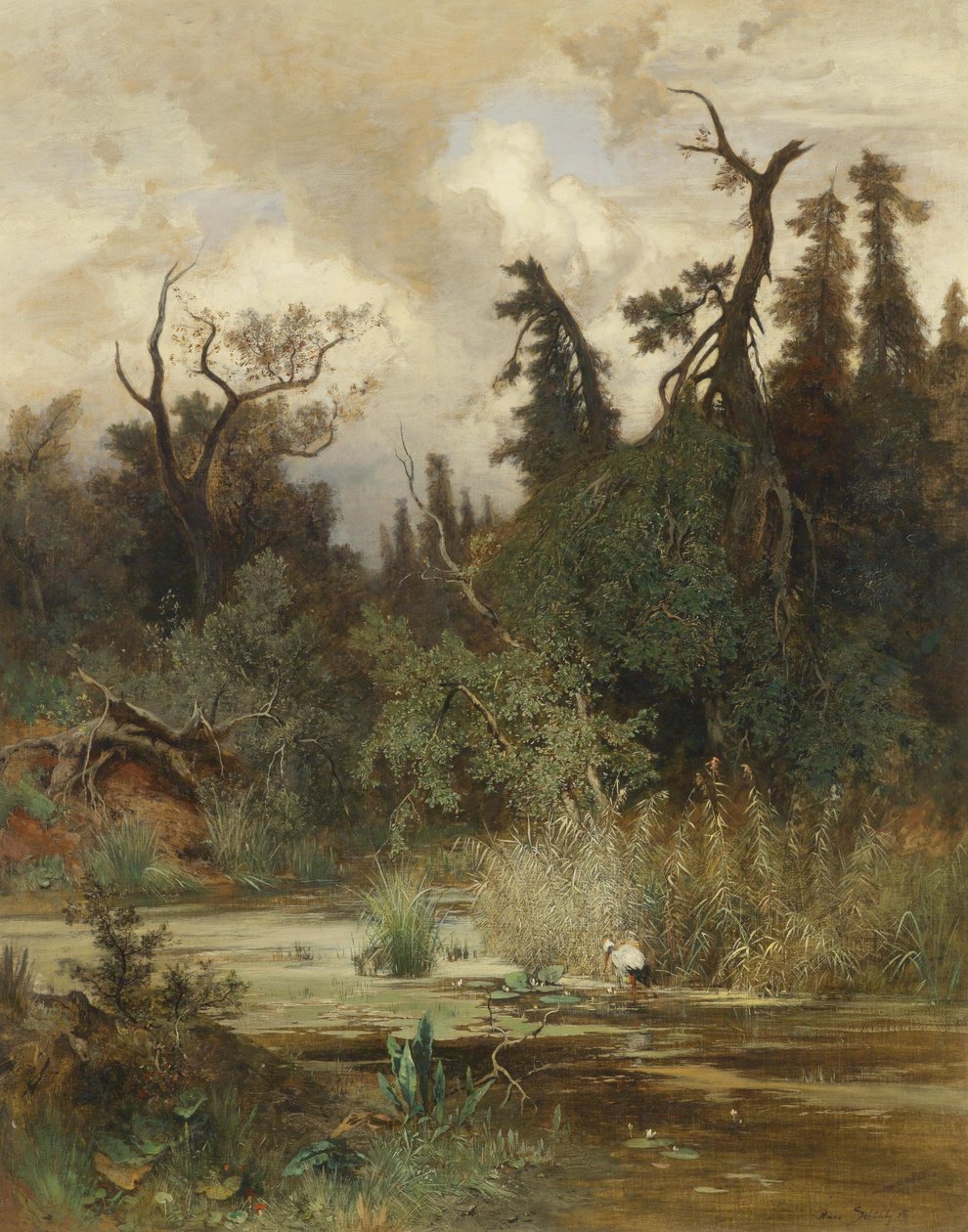 Verão na floresta ripariana de Hans Schühly