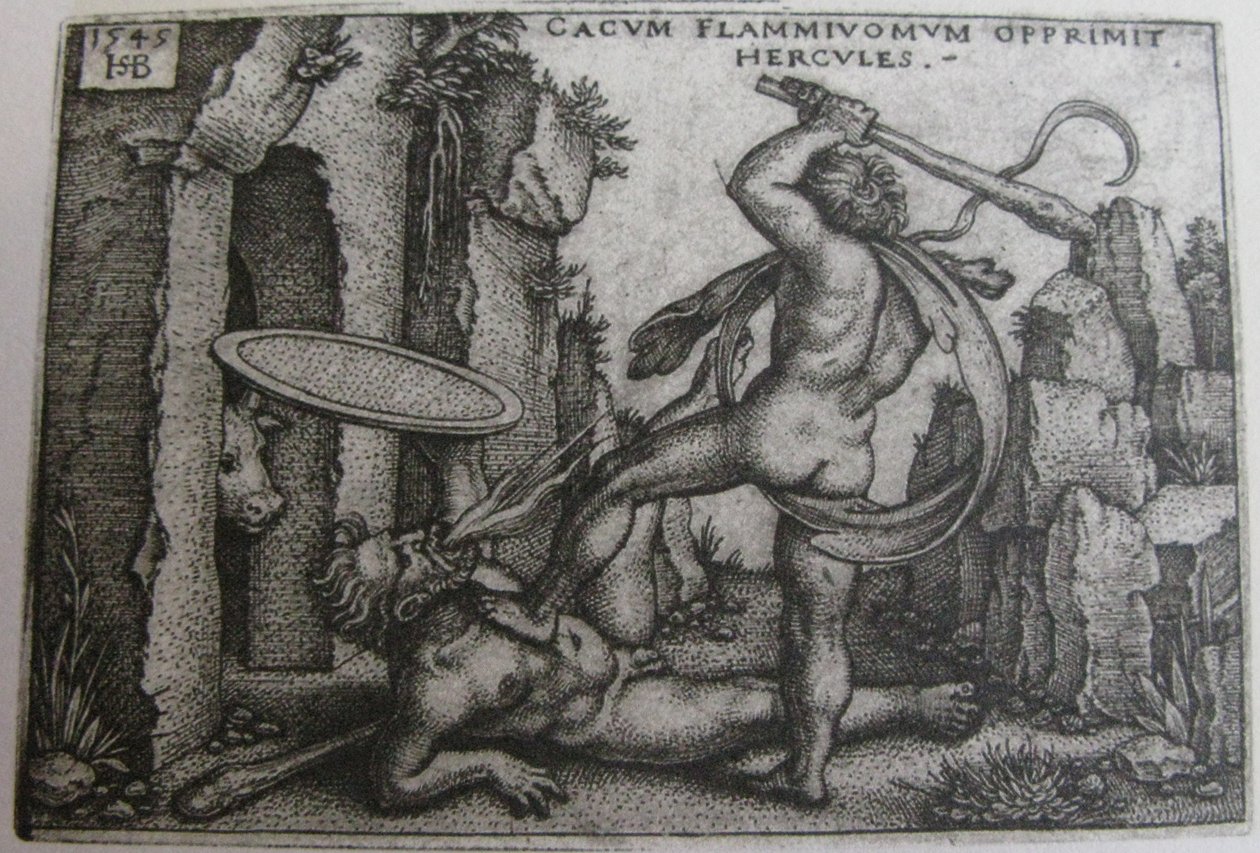 Hércules matando Cacus de Hans Sebald Beham