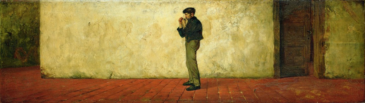 Um corredor no Instituto Anatômico Antigo em Weimar, 1882 de Hans Speckter