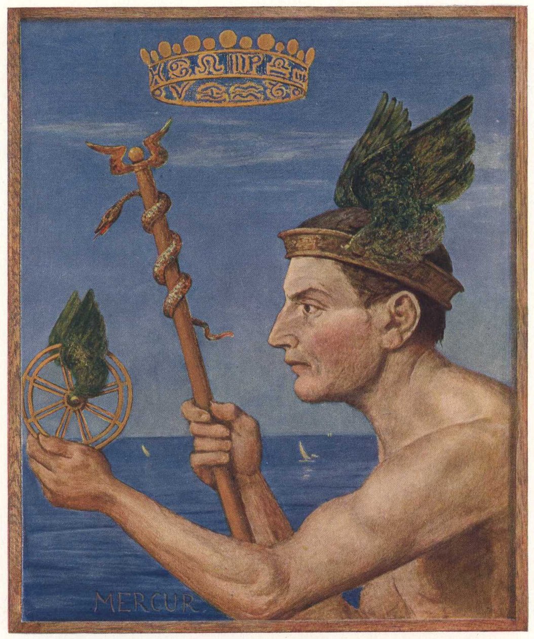 MerkurnEnglish: Mercuryn de Hans Thoma