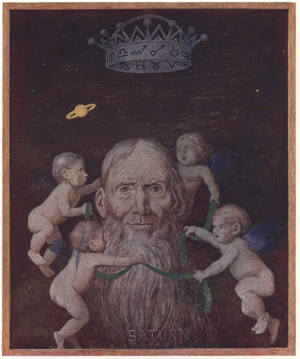 Saturno inglês: Saturnn de Hans Thoma