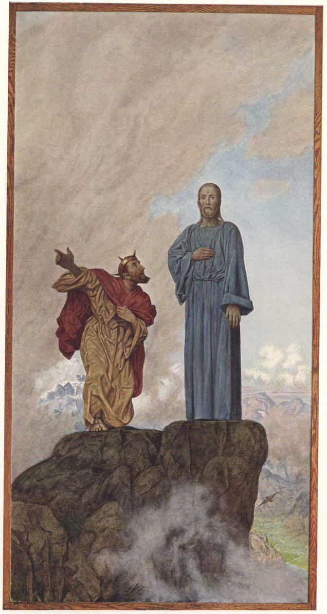 Tentação nas montanhasInglês: Tentação de Christn de Hans Thoma