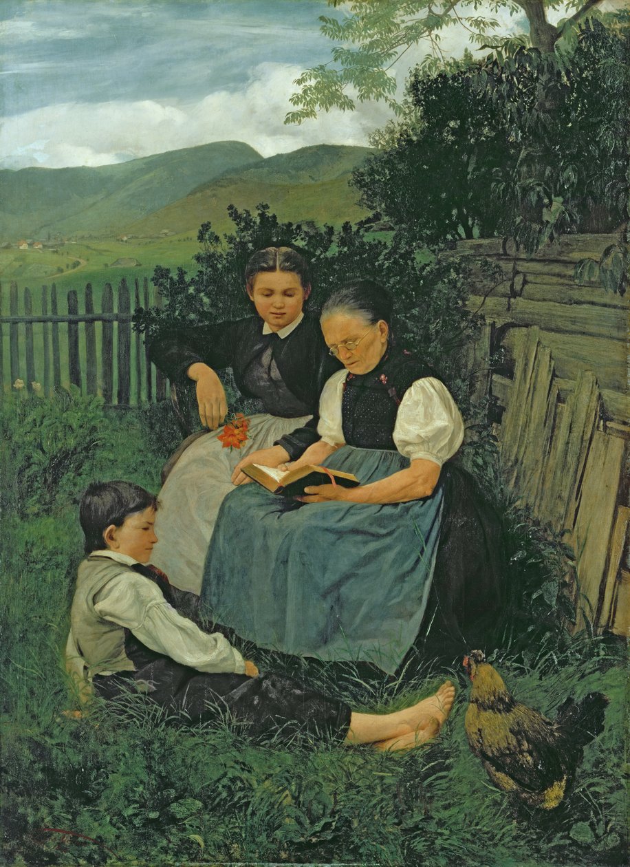 O fim do dia, 1868 de Hans Thoma