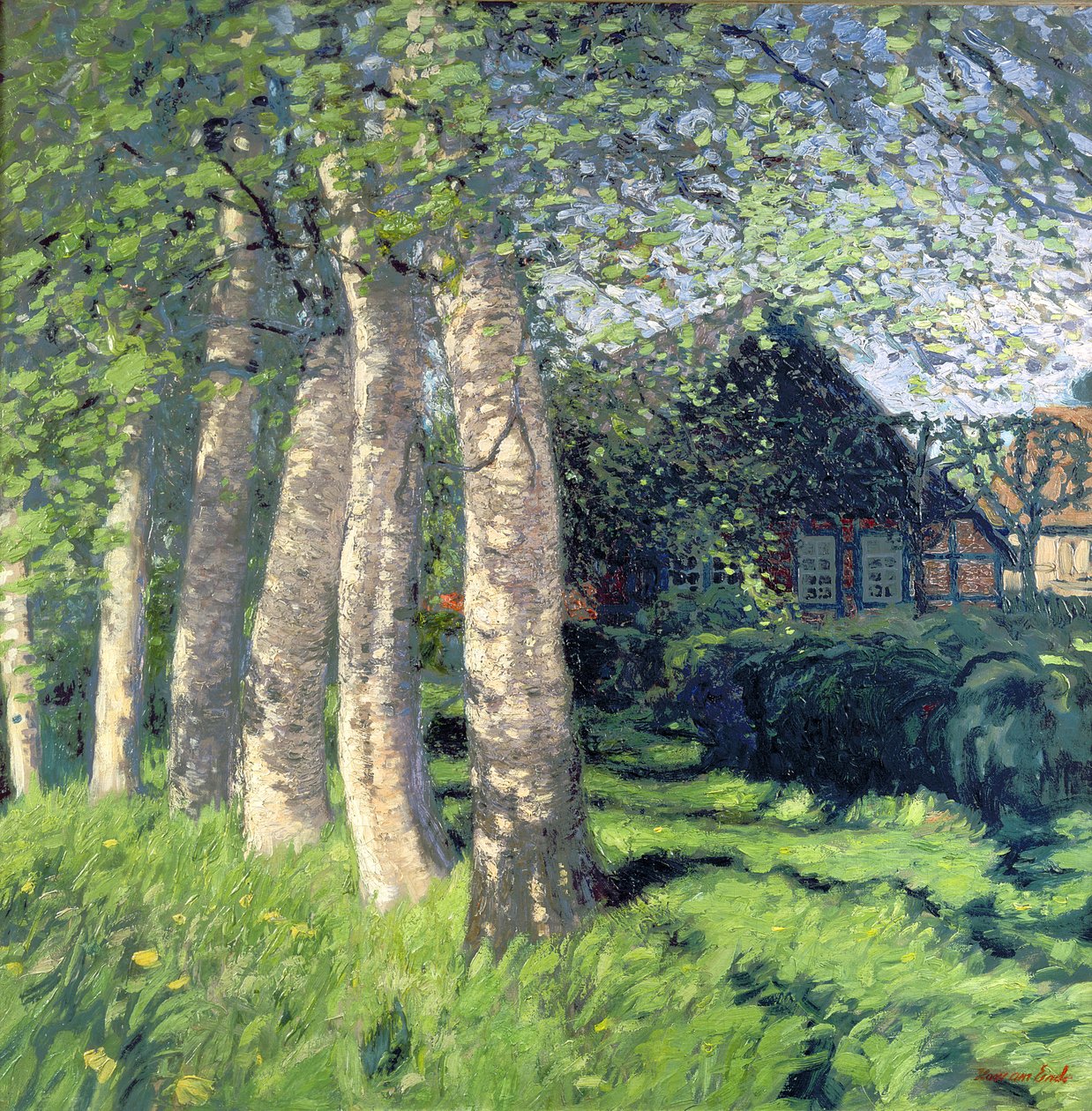 Nascente em Worpswede de Hans am Ende