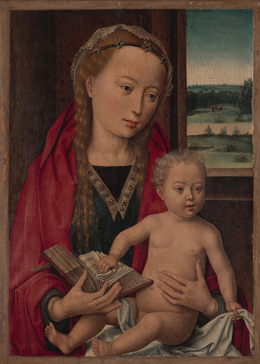 Virgem e Criança, c.1490-94 de Hans Memling