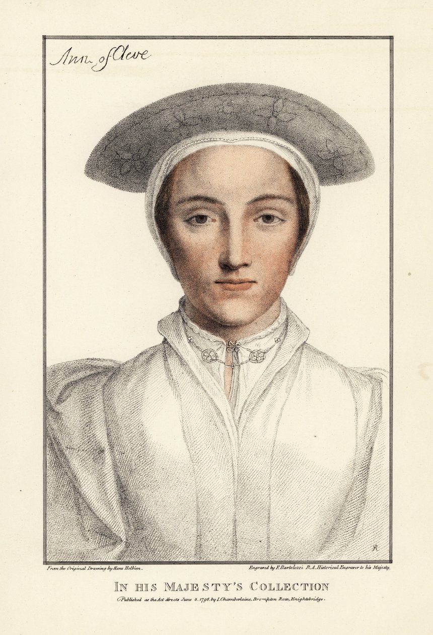 Ana de Cléves, 4ª esposa do Rei Henrique VIII de Hans (after) Holbein the Younger