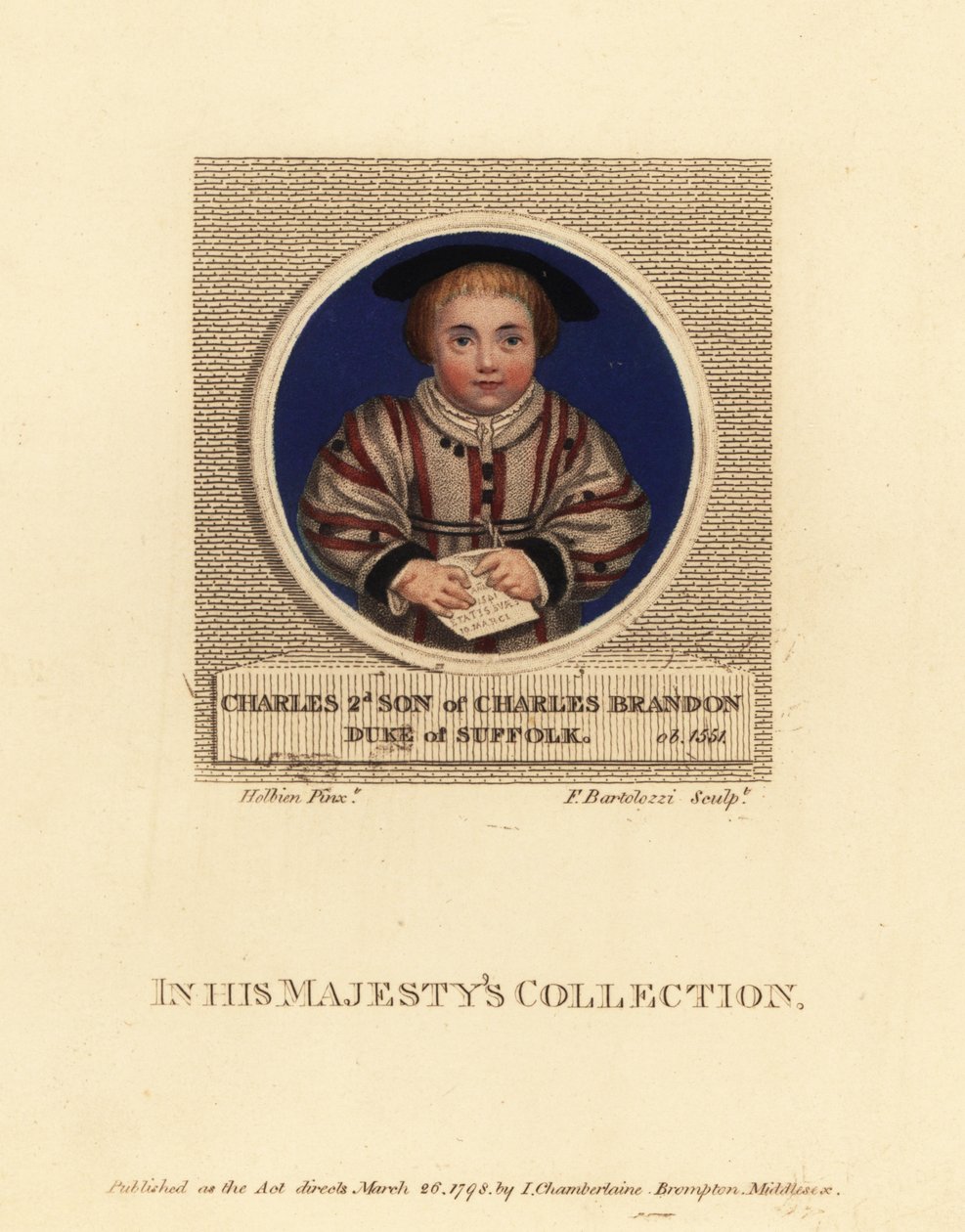 Charles Brandon, 3º Duque de Suffolk de Hans (after) Holbein the Younger