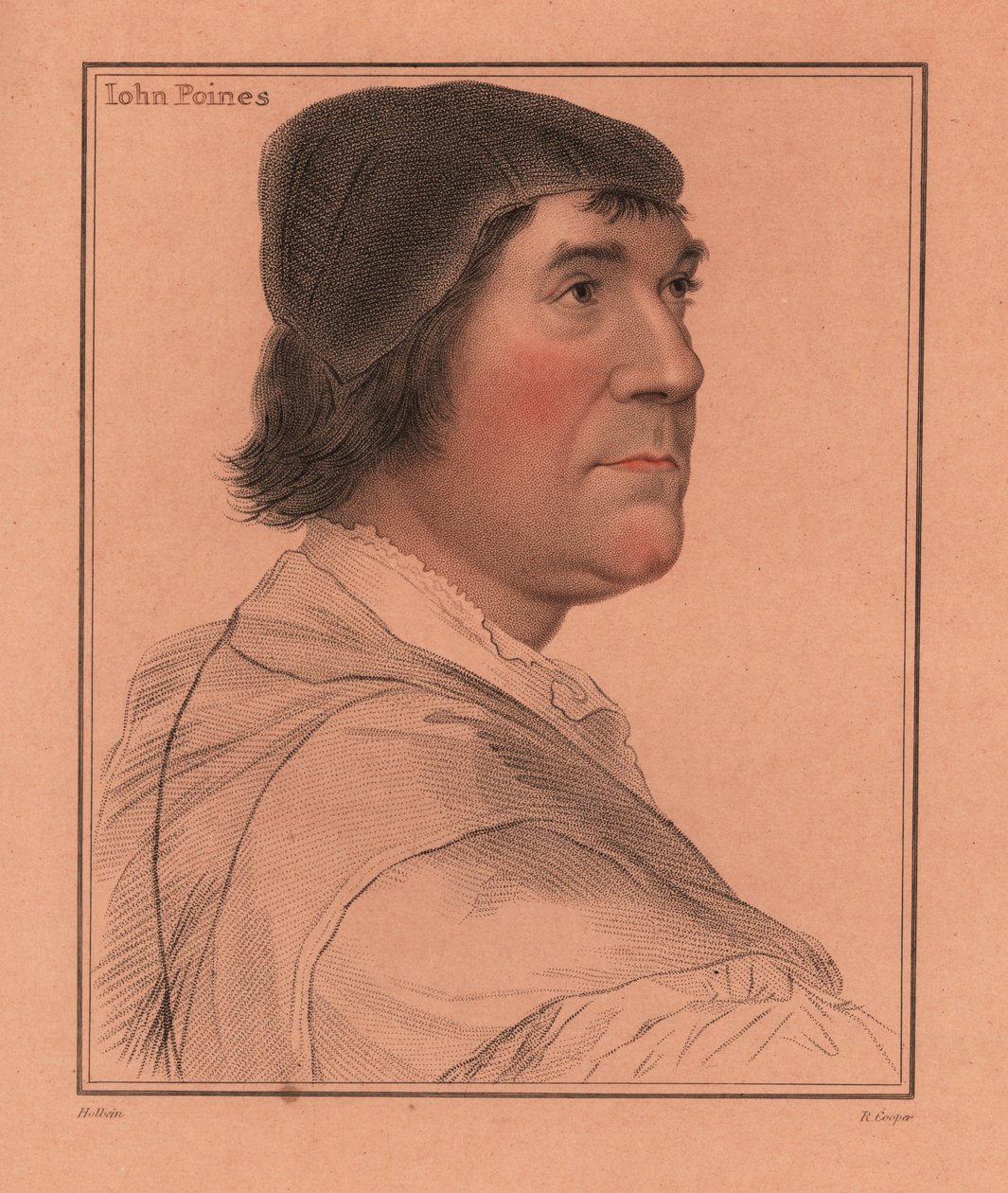 John Poyntz, cortesão e político inglês.,1812 (gravura) de Hans (after) Holbein the Younger