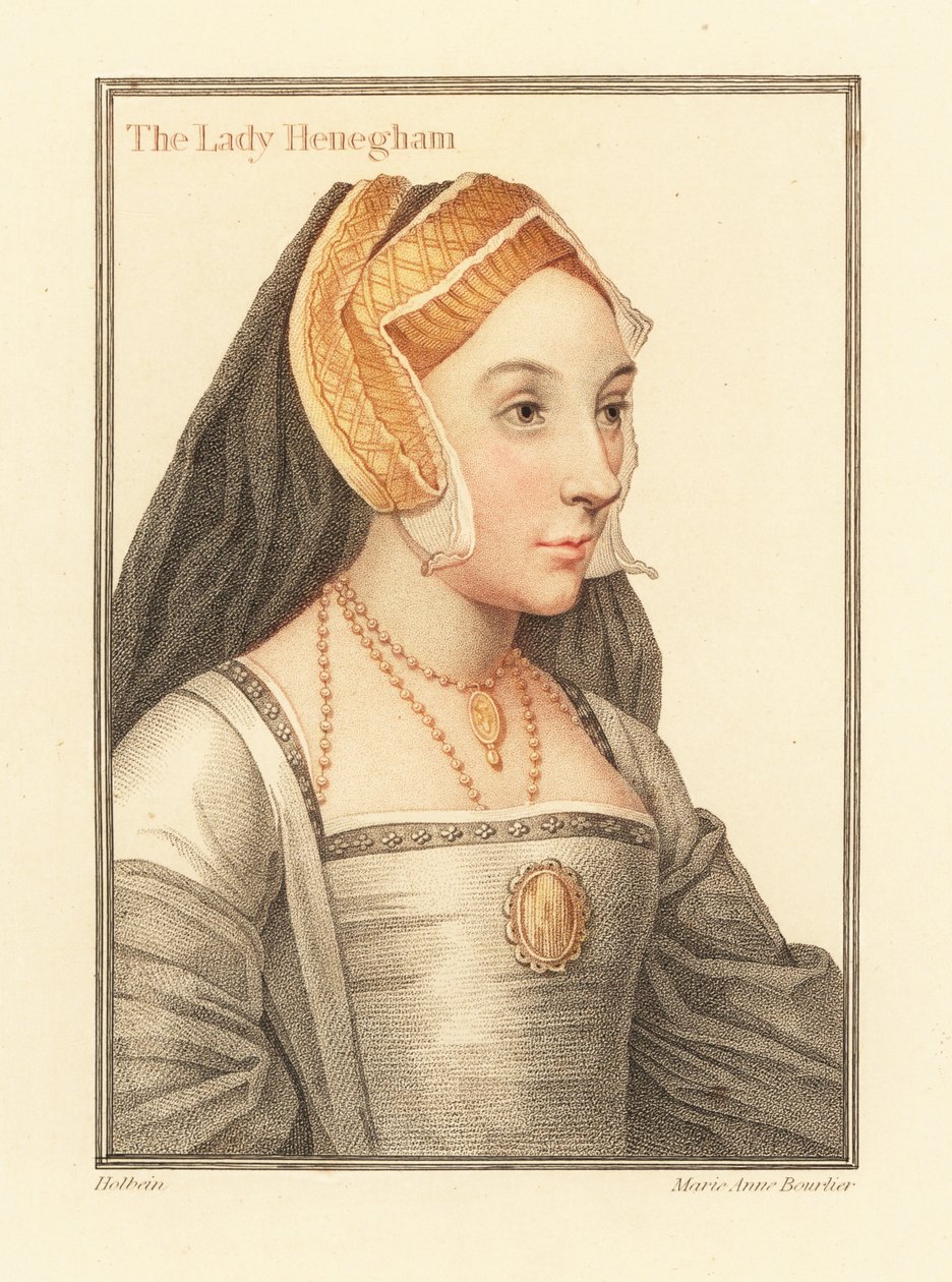 Mary Shelton, Lady Heveningham,1812 (gravura) de Hans (after) Holbein the Younger