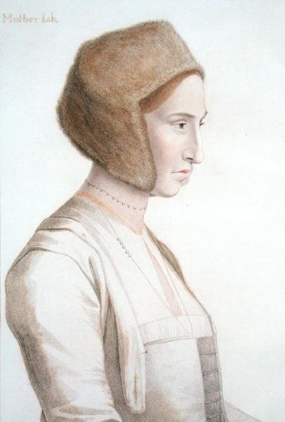 Madre Jackson, enfermeira do futuro Eduardo VI, gravada por Francesco Bartolozzi (1727-1815) (gravura) de Hans (after) Holbein the Younger