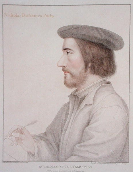 Nicholas Borbonius (1503-50) gravada por Francesco Bartolozzi (1727-1815) 1793 (gravura) de Hans (after) Holbein the Younger