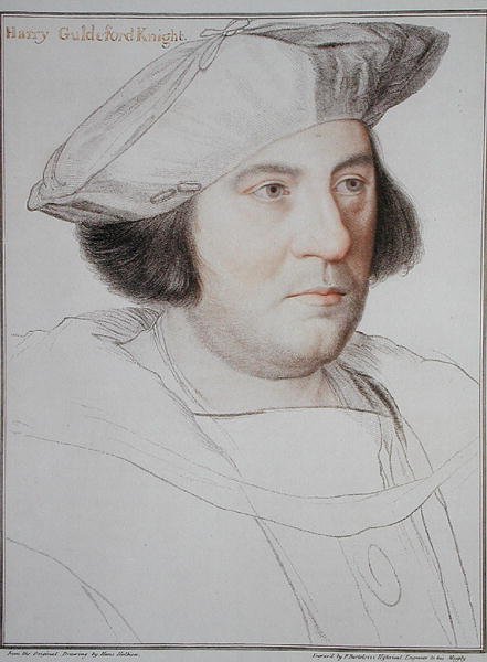 Retrato de Harry Guldeford (d.1532) gravado por Francesco Bartolozzi (1727-1815) 1792 (gravura) de Hans (after) Holbein the Younger