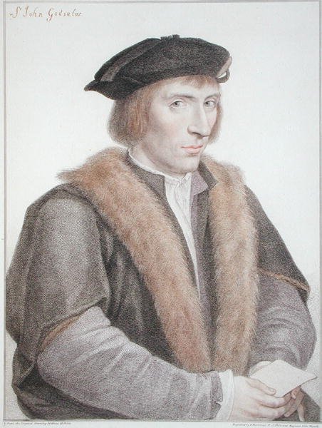 Sir John Godsalve, gravada por Francesco Bartolozzi (1727-1815) 1796 (gravura) de Hans (after) Holbein the Younger