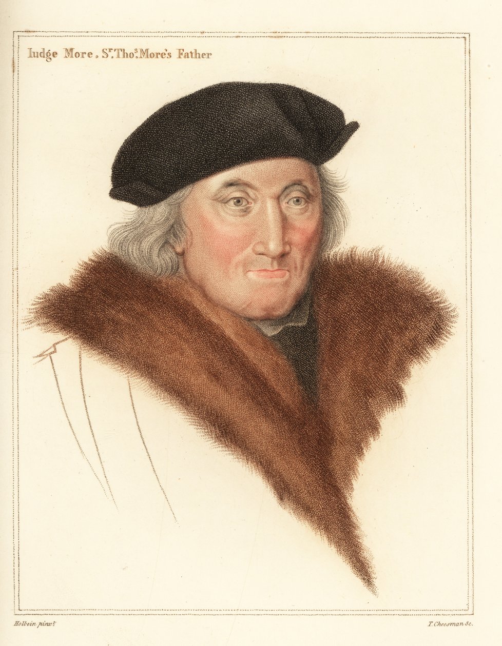 Sir John More, advogado e juiz (1451-1533),1812 (gravura) de Hans (after) Holbein the Younger