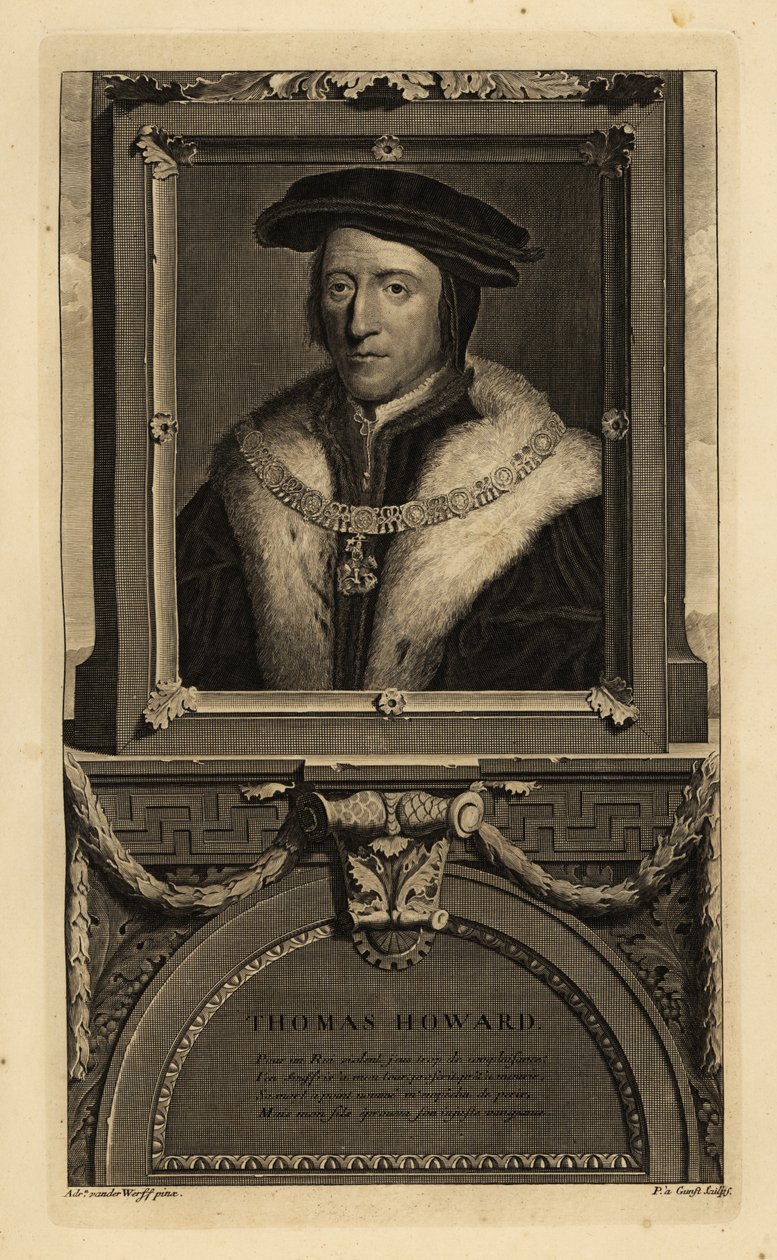 Thomas Howard, 3º Duque de Norfolk (1473-1554) (gravura) de Hans (after) Holbein the Younger